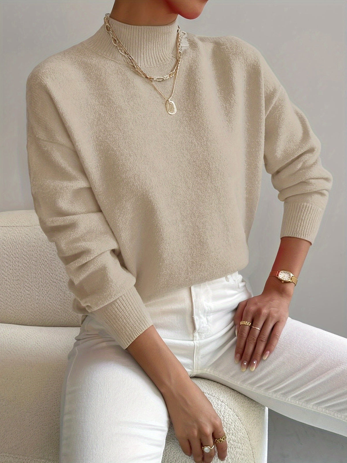 Pull Col Montant pour Femme Christine