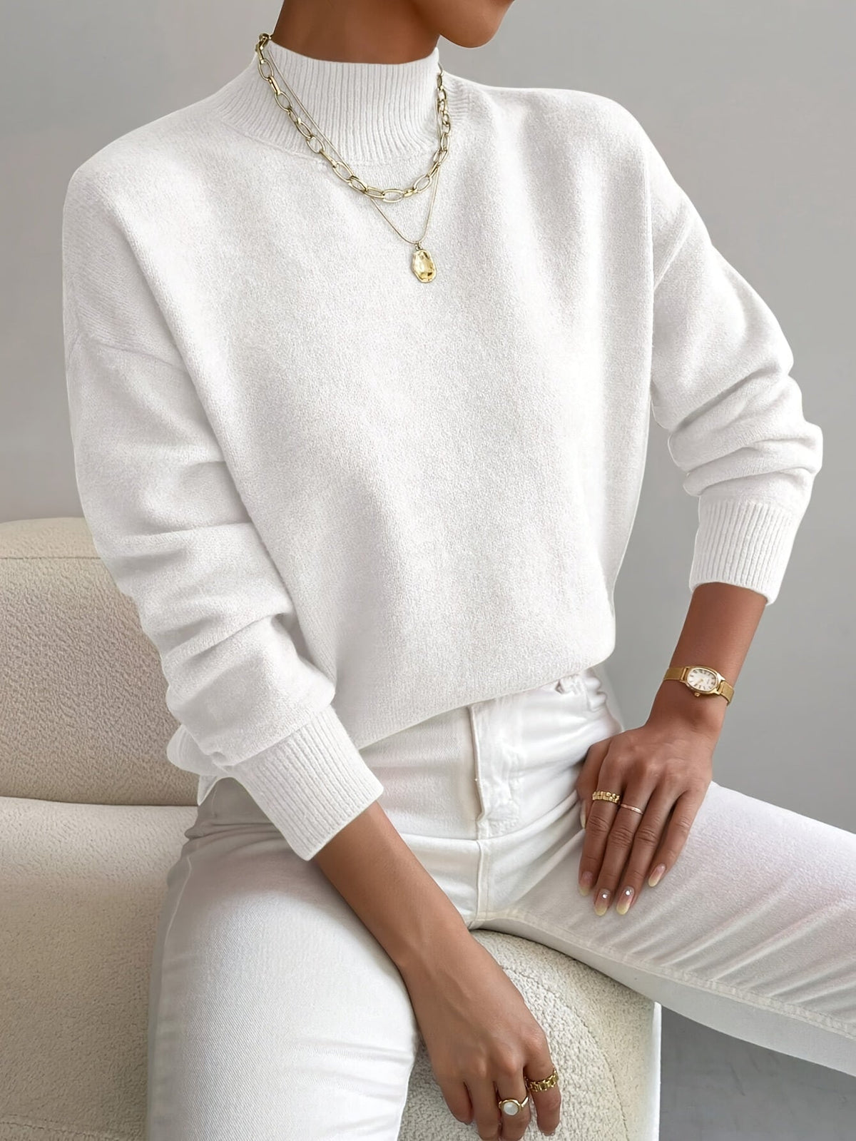Pull Col Montant pour Femme Christine