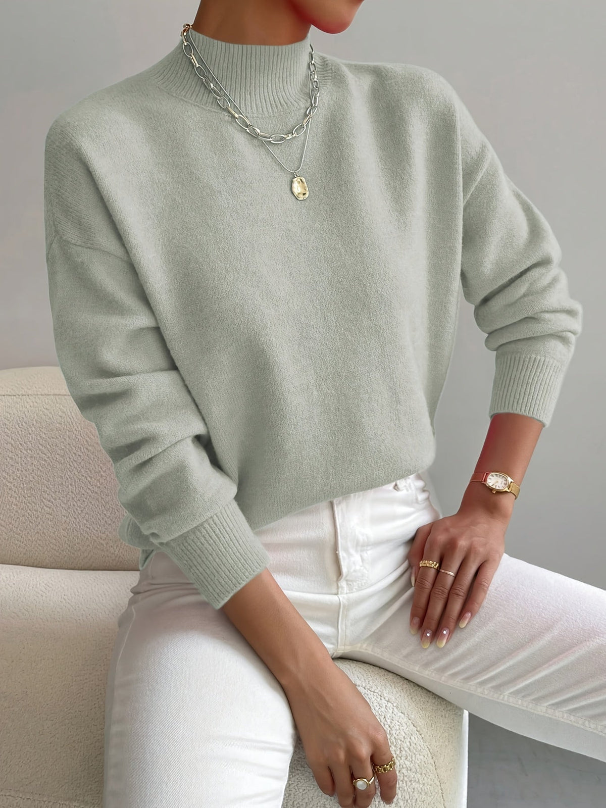 Pull Col Montant pour Femme Christine