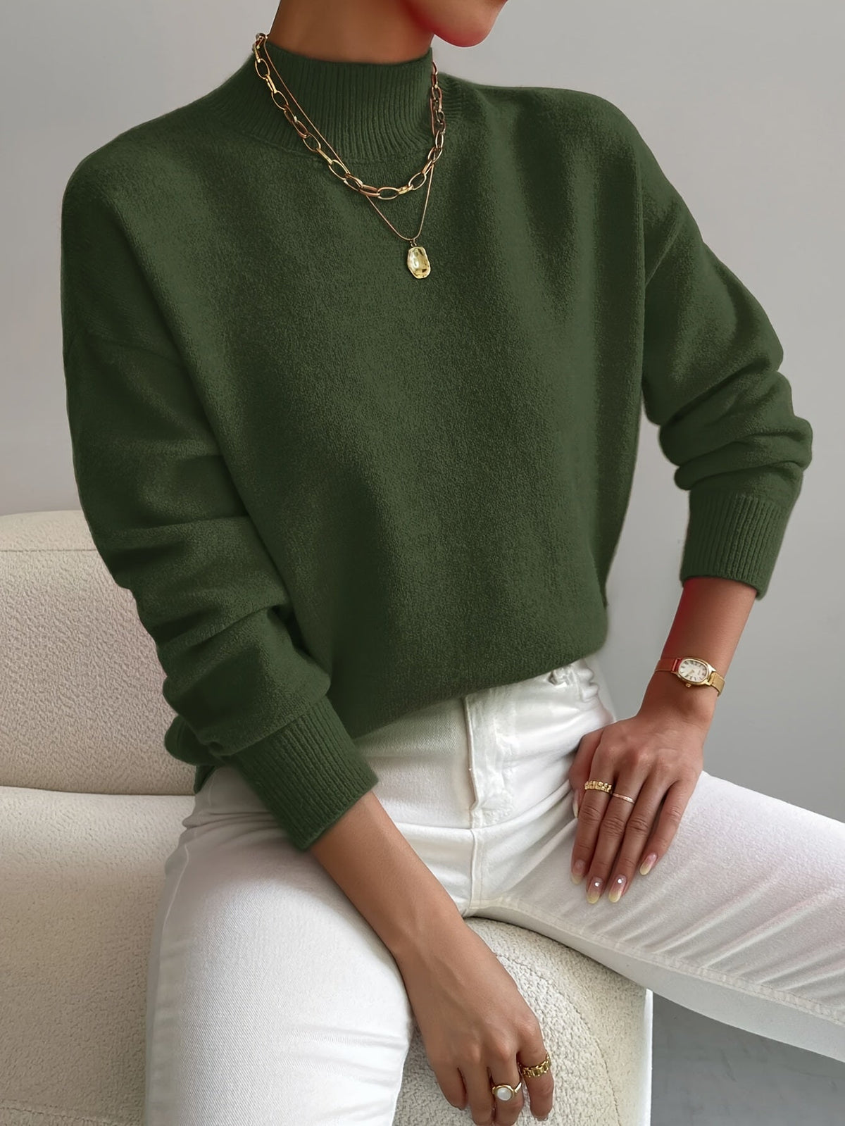 Pull Col Montant pour Femme Christine