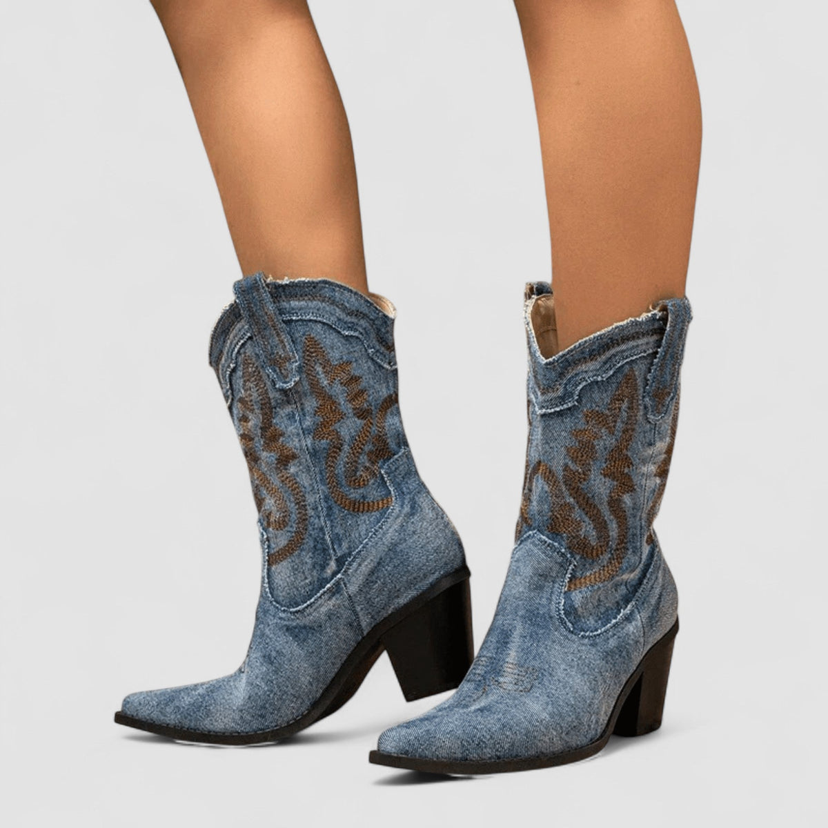 Sacha Havre | Bottines en Denim Orthopédique Selena