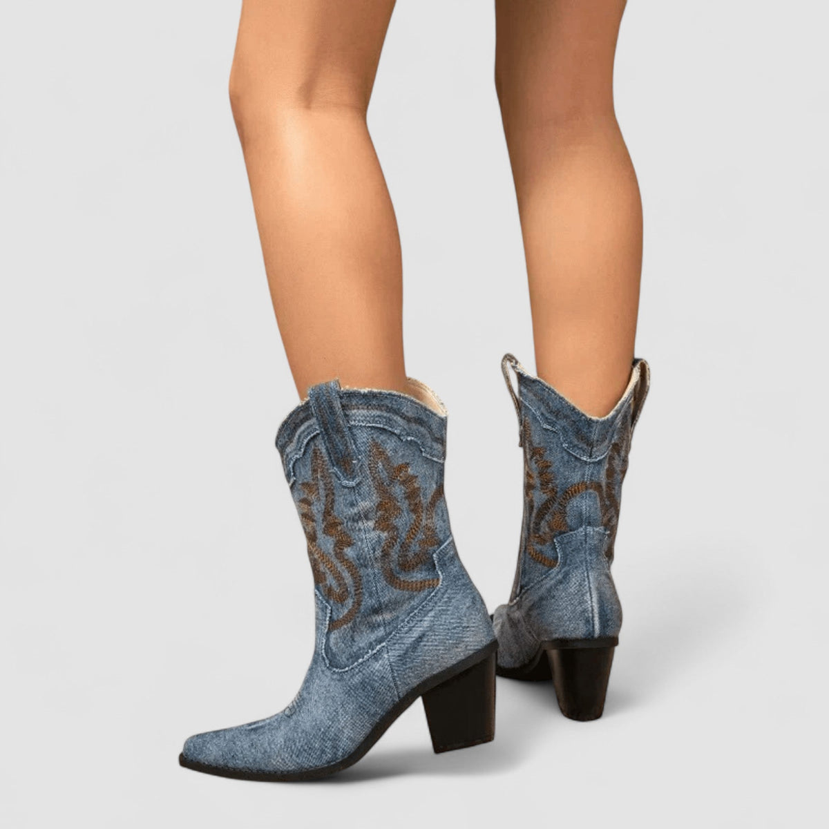 Sacha Havre | Bottines en Denim Orthopédique Selena