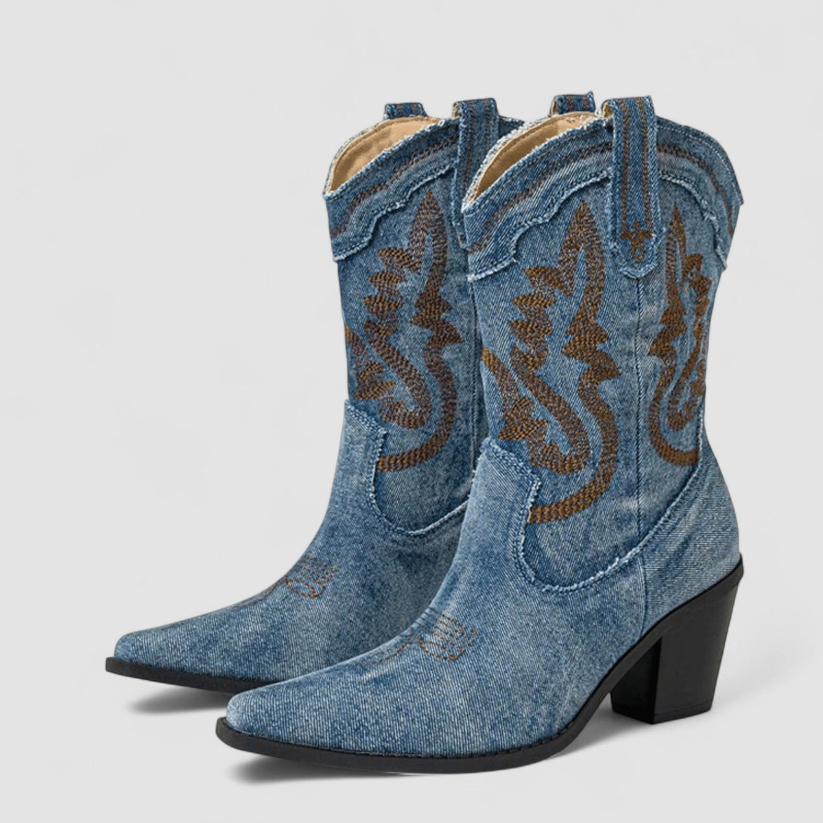 Sacha Havre | Bottines en Denim Orthopédique Selena