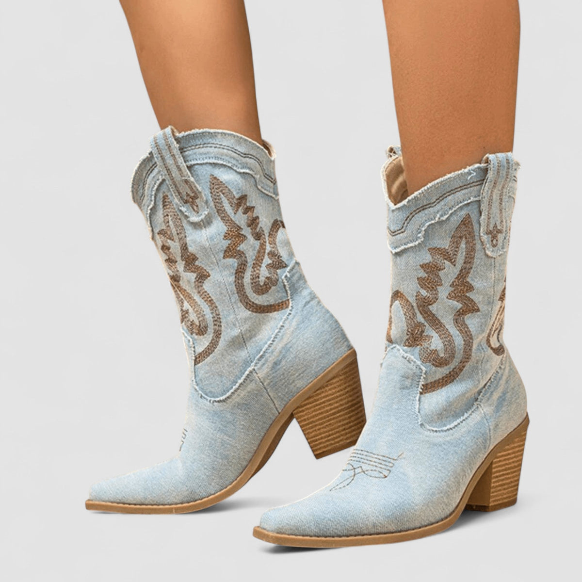 Sacha Havre | Bottines en Denim Orthopédique Selena