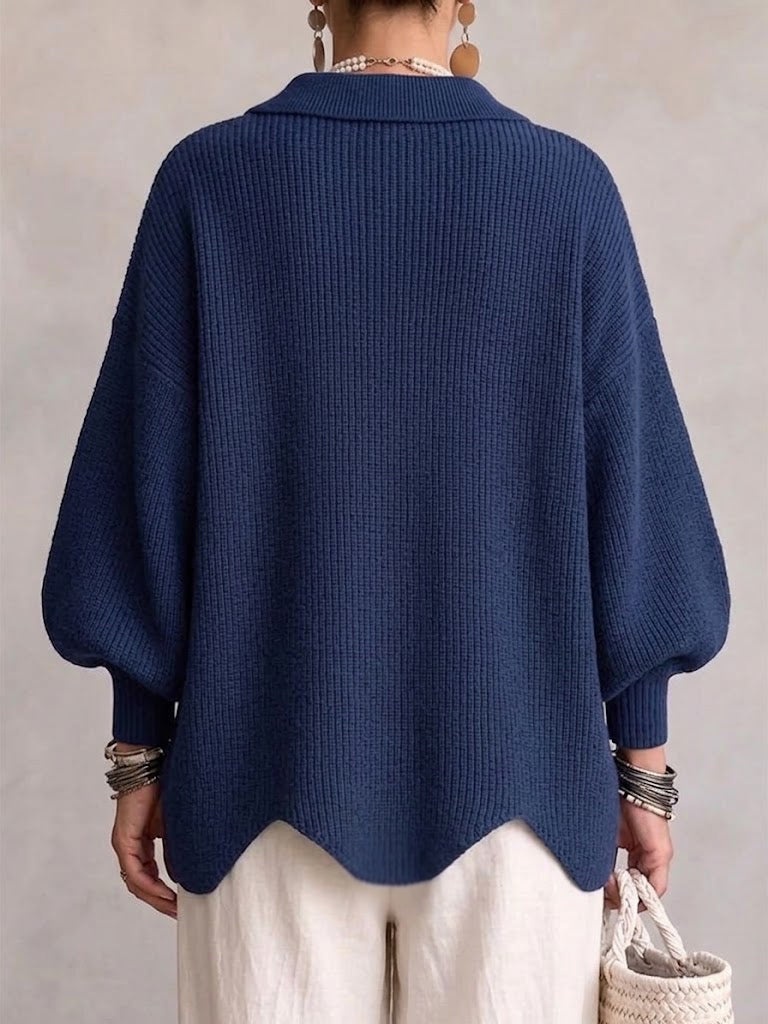 Gilet Oversize Boutons Dorés pour Femme Manon