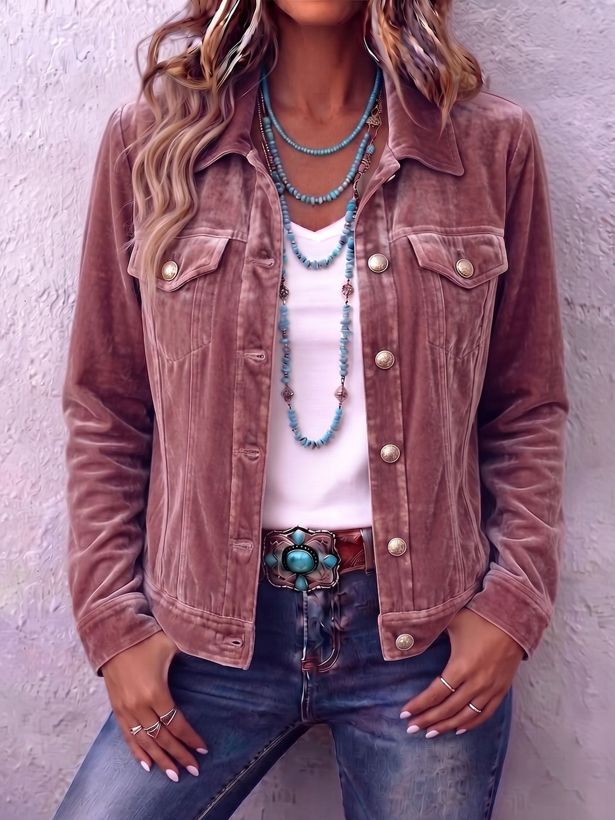 Sacha Havre | Veste en Velours Bohème Margot
