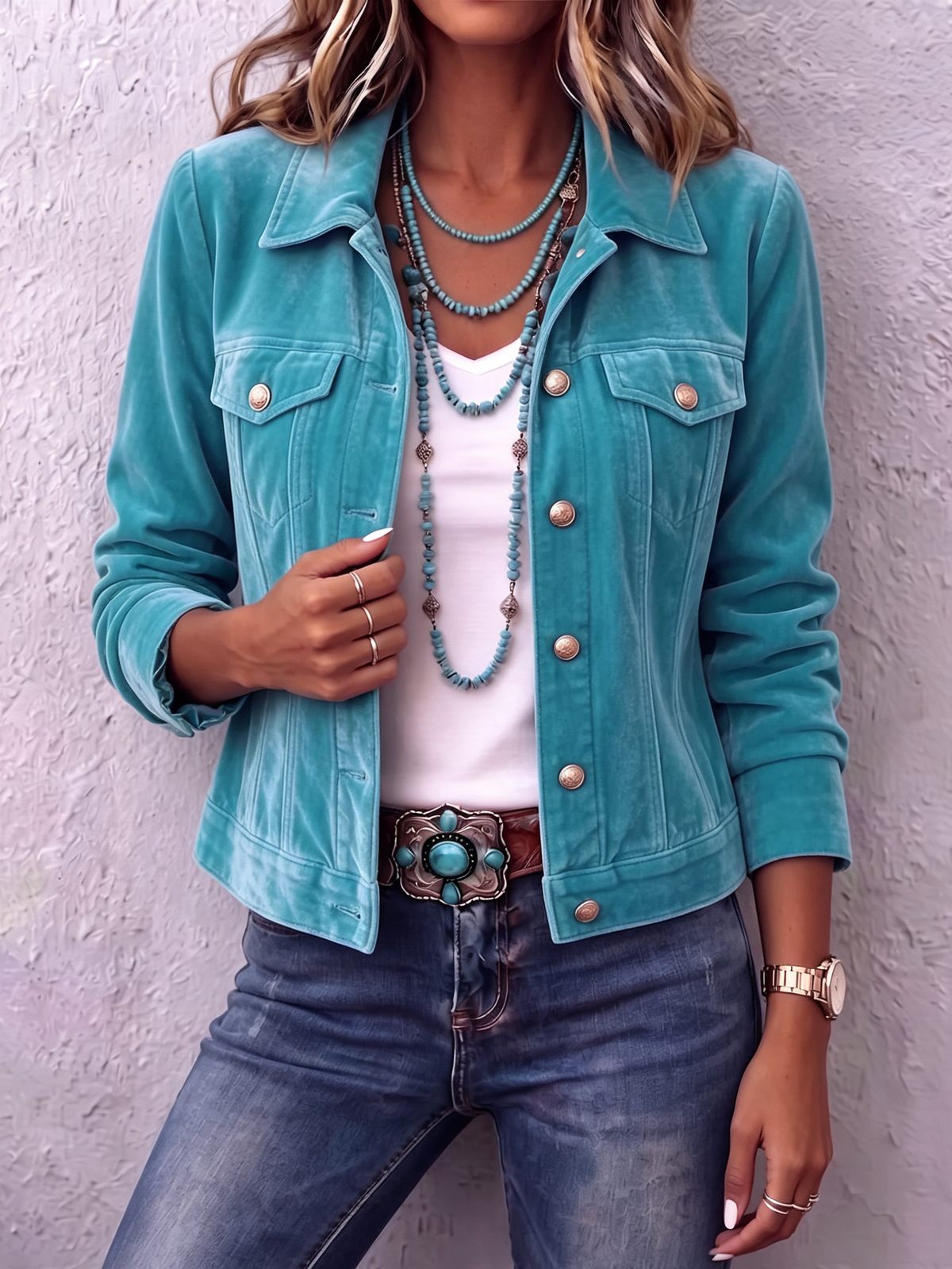 Sacha Havre | Veste en Velours Bohème Margot