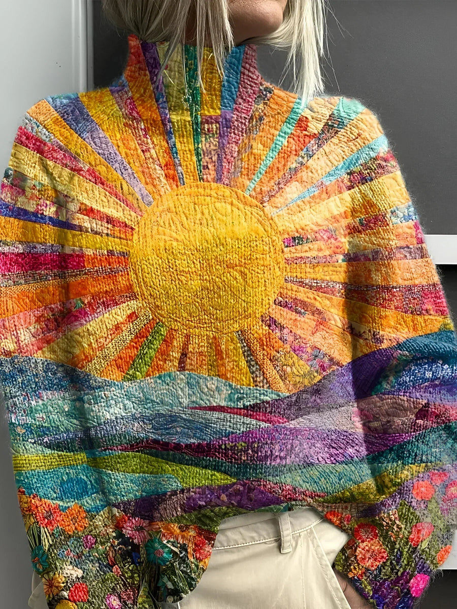Pull Col Montant Soleil pour Femme Amélie