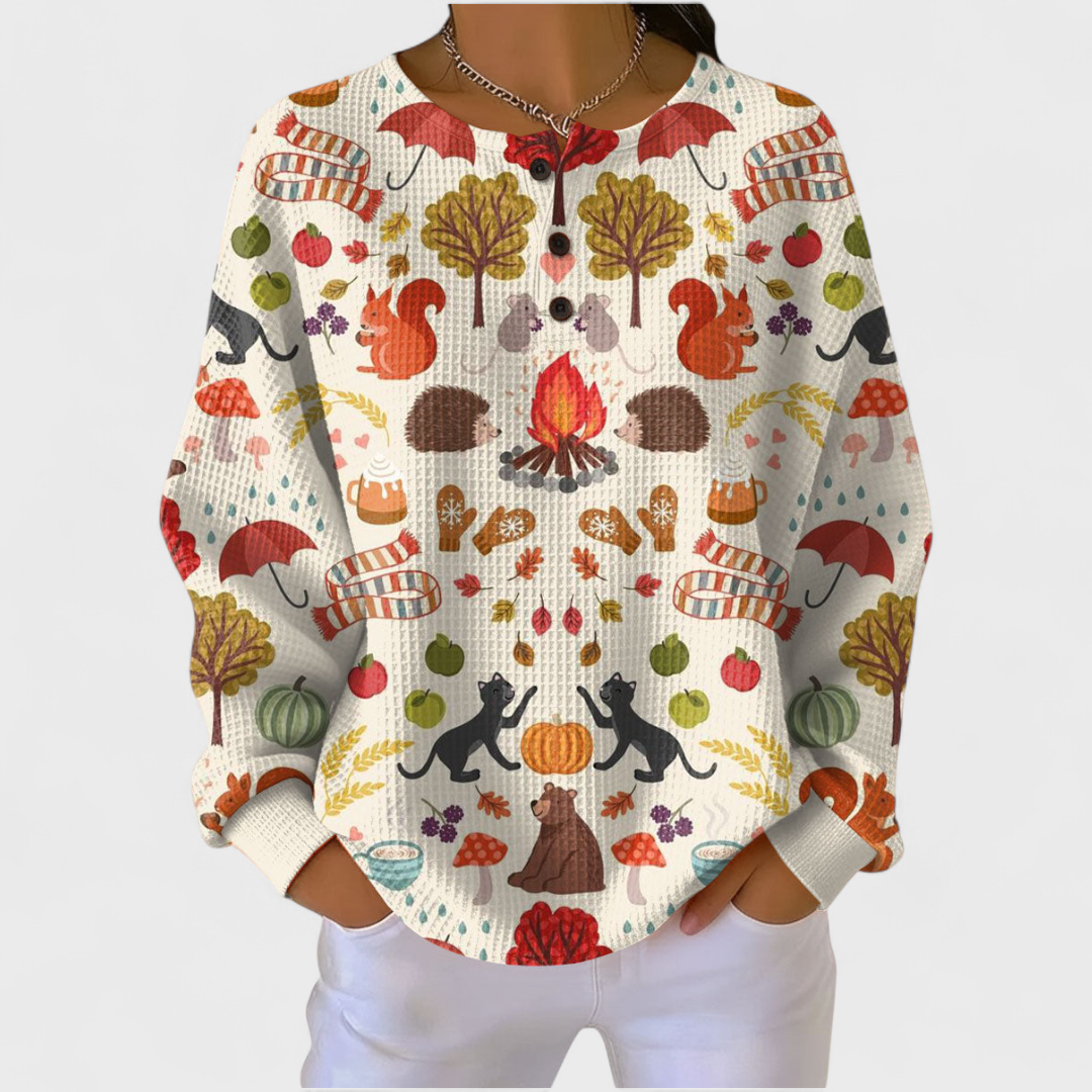 Pull Gaufré à Motifs pour Femme Josiane
