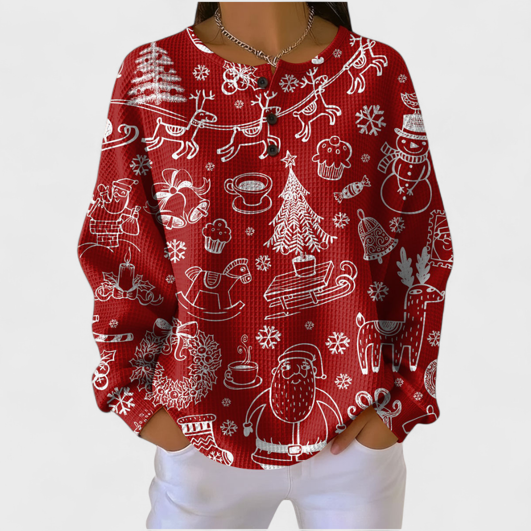Pull Gaufré à Motifs pour Femme Josiane