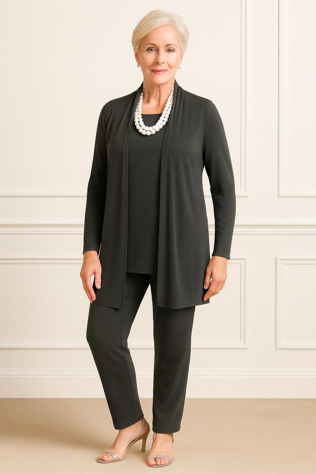 Valérie — Ensemble Élégant Trois Pièces au Style Intemporel