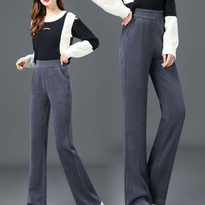 Pantalon d'automne et d'hiver 🔥 chaud 🔥 élégant à taille large et extensible(45 % de réduction)