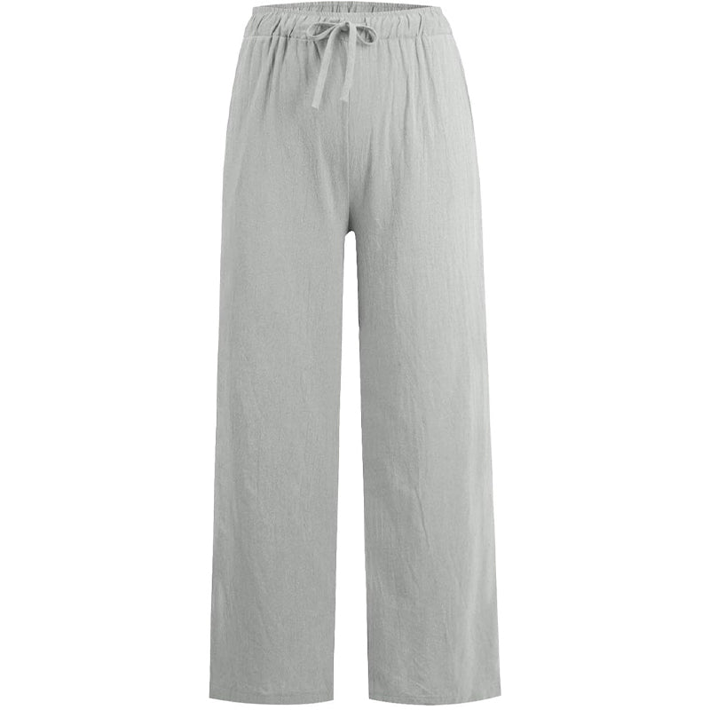 🔥Vente chaude🔥Pantalon large décontracté en coton et lin pour femme