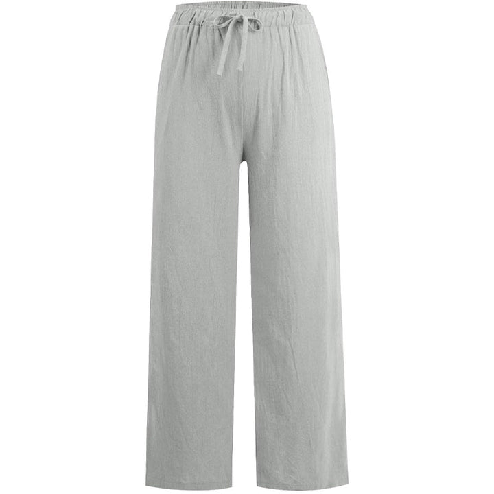 🔥Vente chaude🔥Pantalon large décontracté en coton et lin pour femme