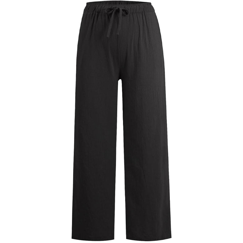🔥Vente chaude🔥Pantalon large décontracté en coton et lin pour femme