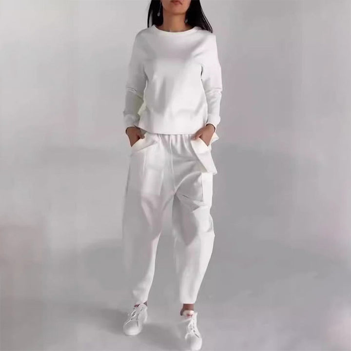 Costume décontracté sportif pour femme avec plusieurs poches