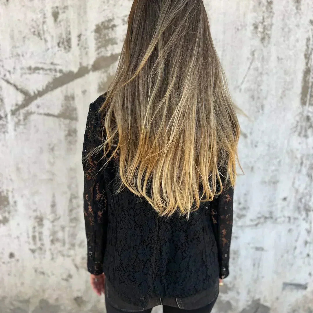 Blazer en Dentelle Intégrale et Maille