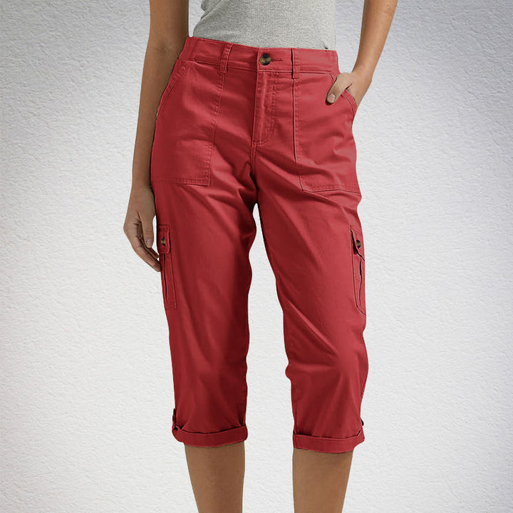 🔥 Hot Sale 🔥Short décontracté multi-poches à haute élasticité pour femme