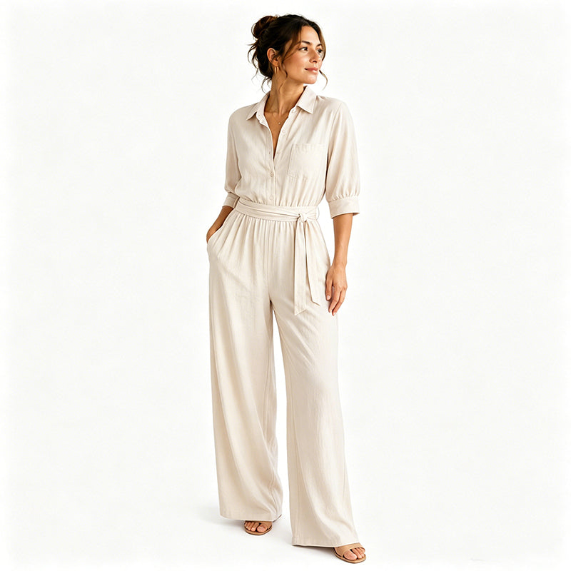 Combinaison Fluide Ceinturée Élina