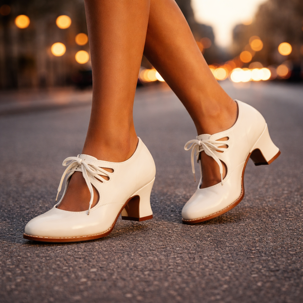Sacha Havre | Escarpins Lacés Rétro Sylvie