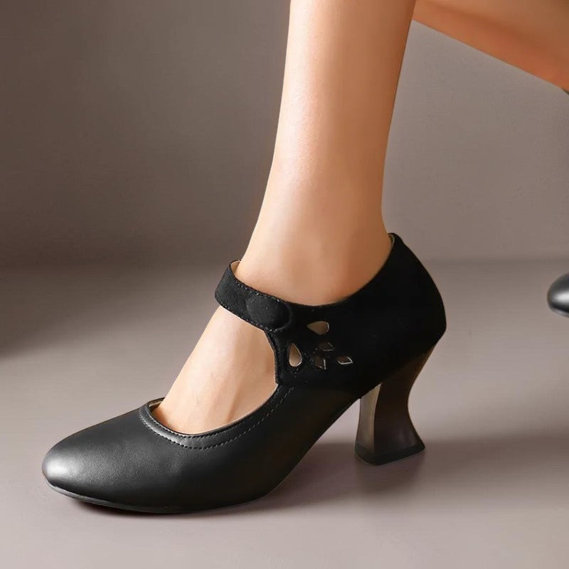 Sacha Havre | Escarpins Daim Bride Cheville Camille