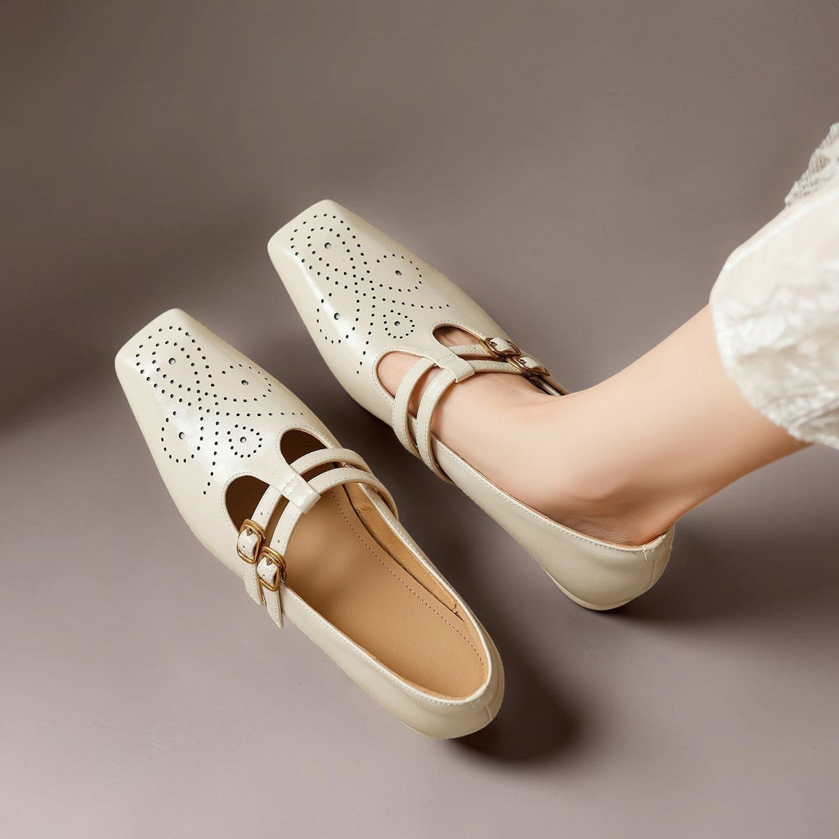 Sacha Havre | Babies Cuir Double Bride Pauline