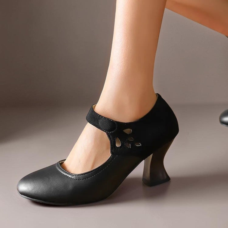 Sacha Havre | Escarpins Daim Bride Cheville Camille