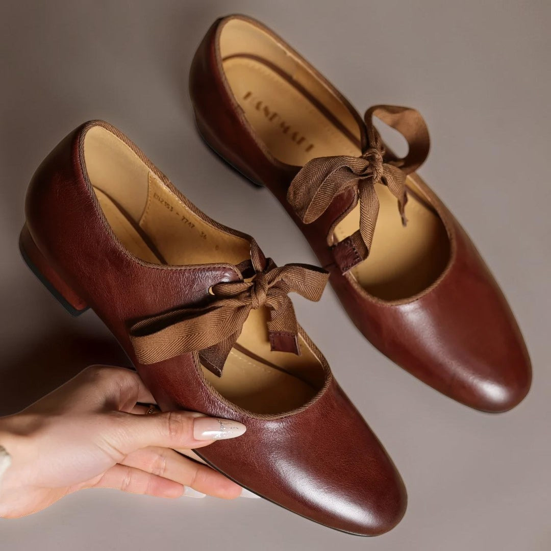 Sacha Havre | Ballerines Cuir à Nœud Sophie