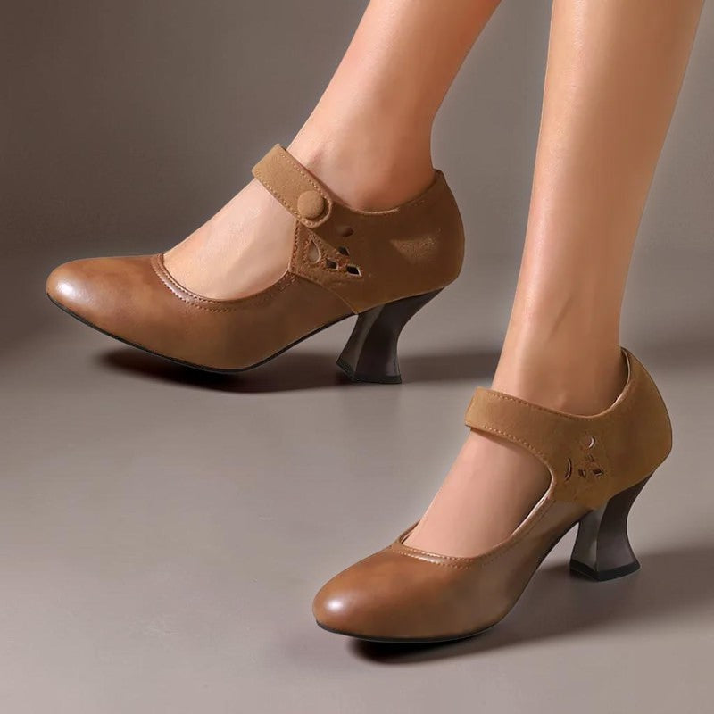 Sacha Havre | Escarpins Daim Bride Cheville Camille