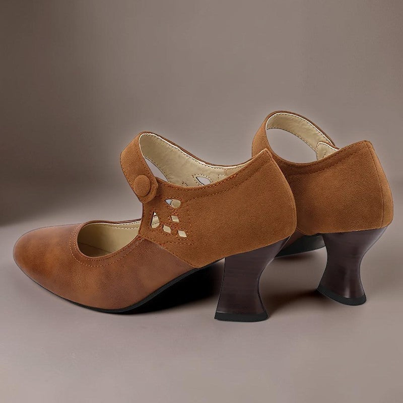 Sacha Havre | Escarpins à Bride Boutonnée Aveline
