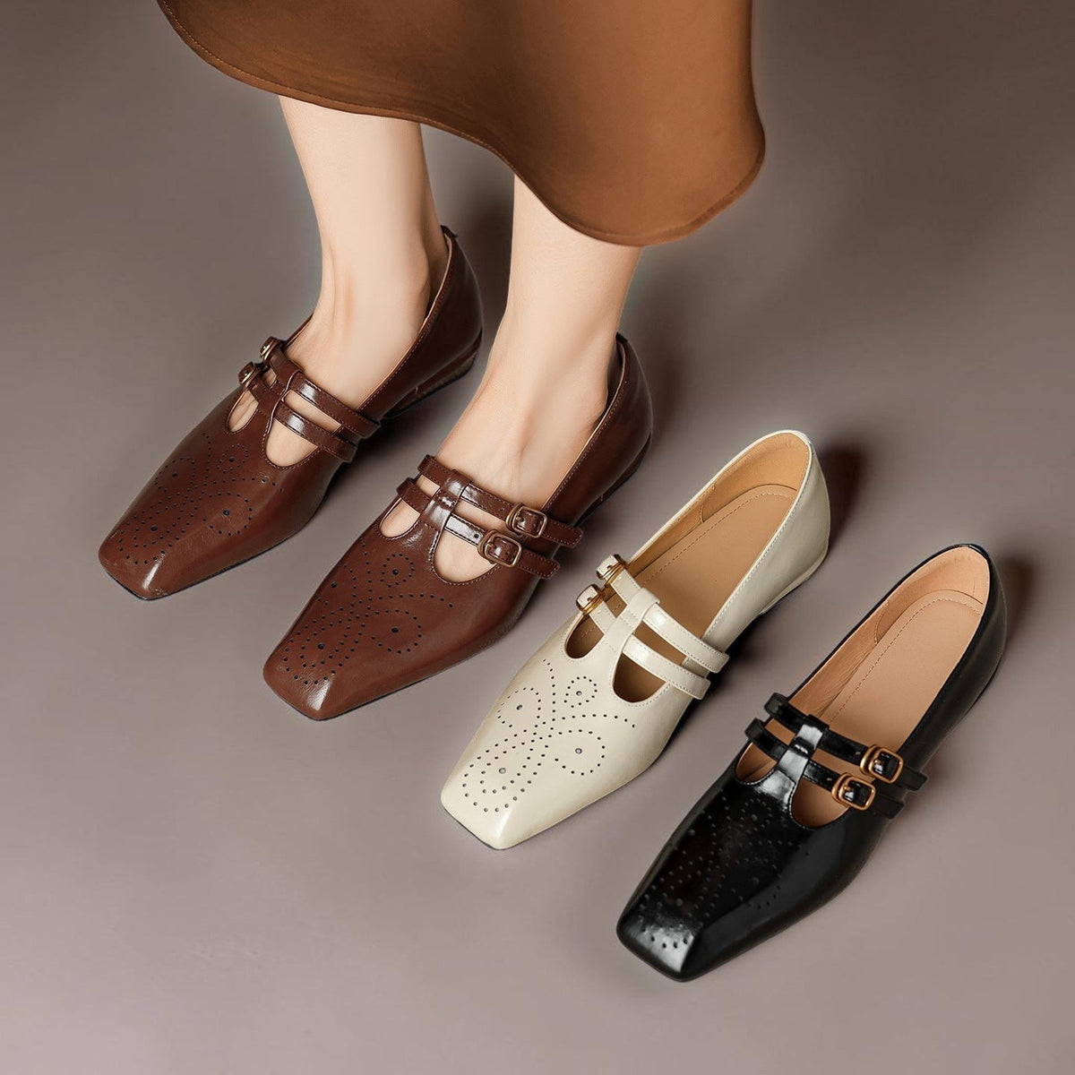 Sacha Havre | Babies Cuir Double Bride Pauline
