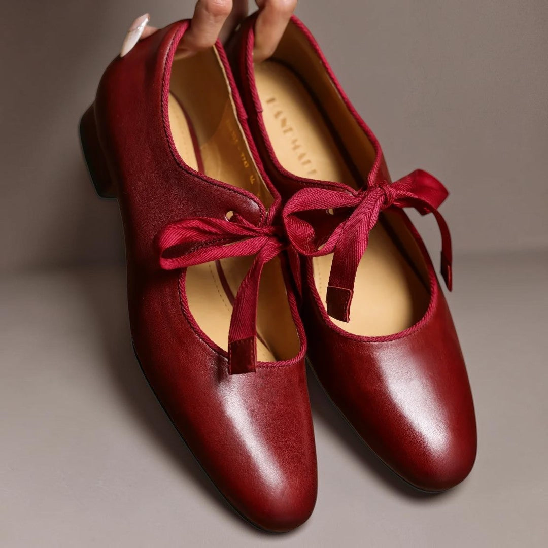 Sacha Havre | Ballerines Cuir à Nœud Sophie