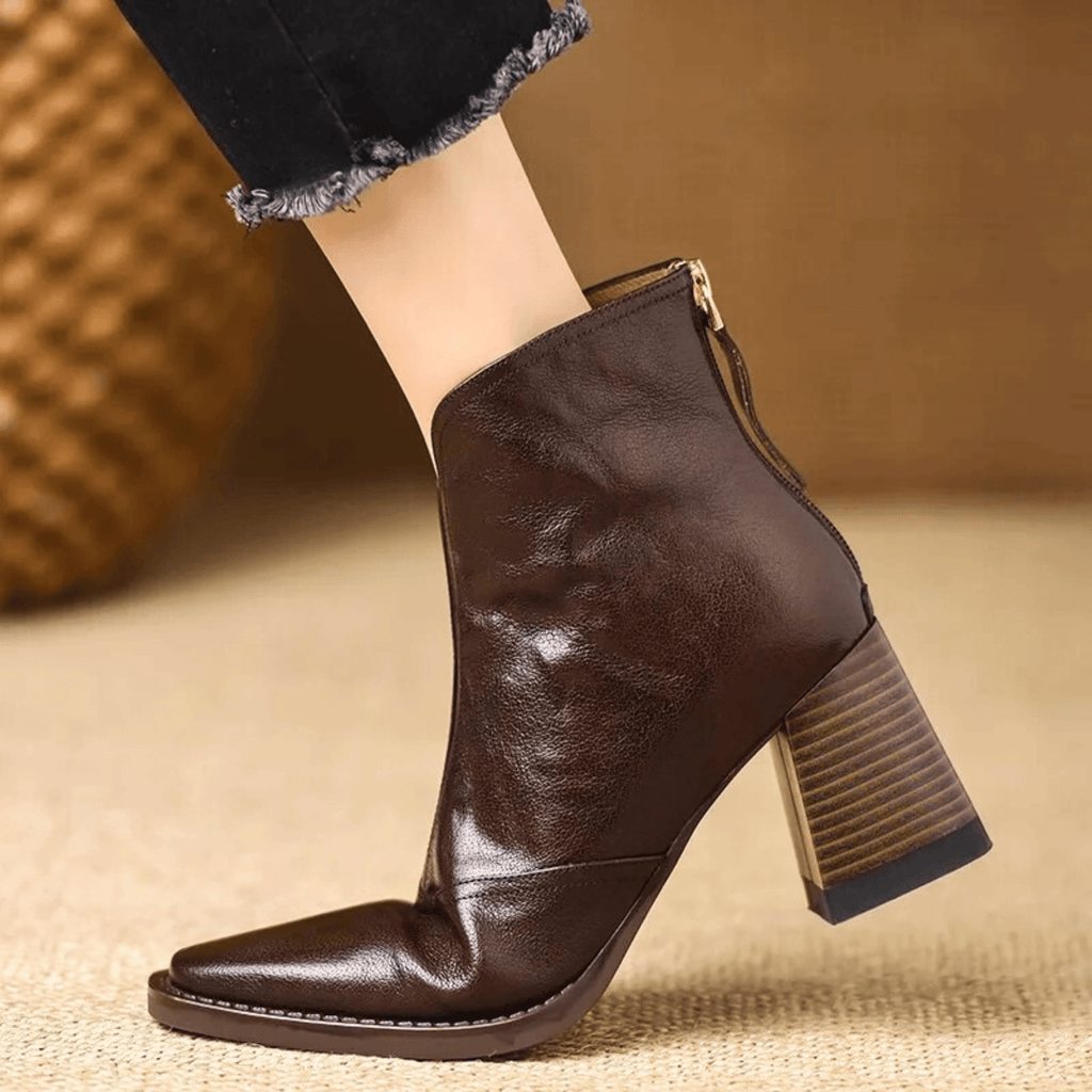 Maélia — Bottines Élégantes à Talon Stable